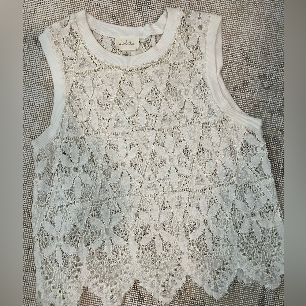 Deletta Lace Tank Top
